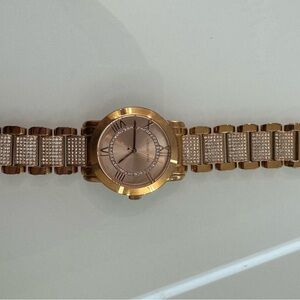 Michael Kors Rose Gold Watch with Crystal Details